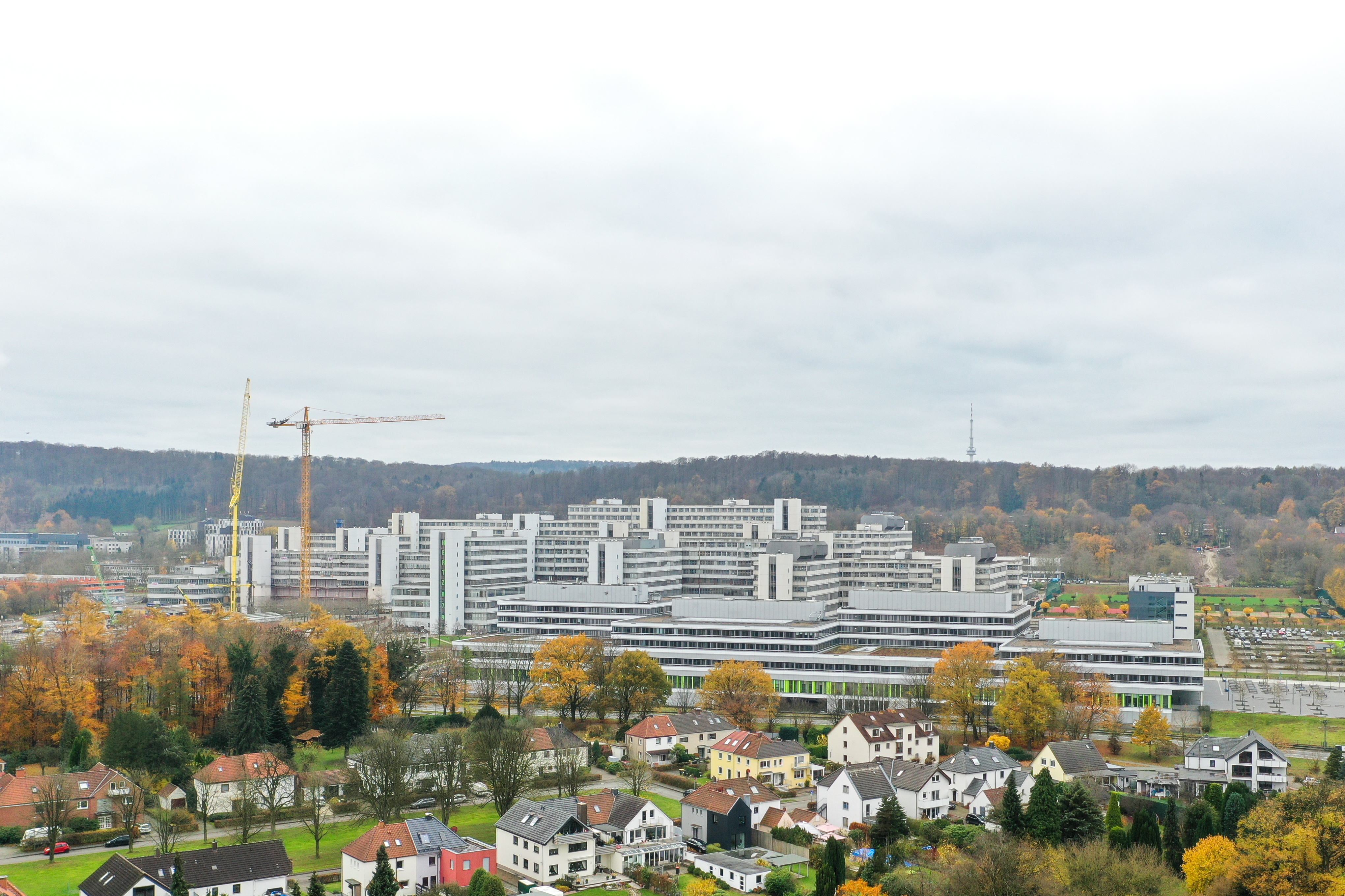 Aerial view of the Bielefeld University