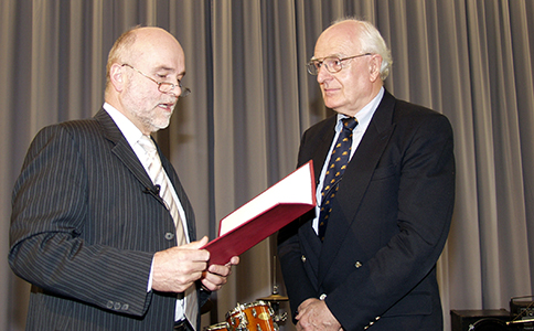 Hans-Ulrich Wehler bei der Verleihung der Ehrensenatorwürde
